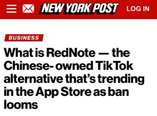 小红书TikTok难民 苹果美区应用商店免费榜 首位 用户优先考虑的是有吸引力的内容和社区_泰国tiktok直播加速